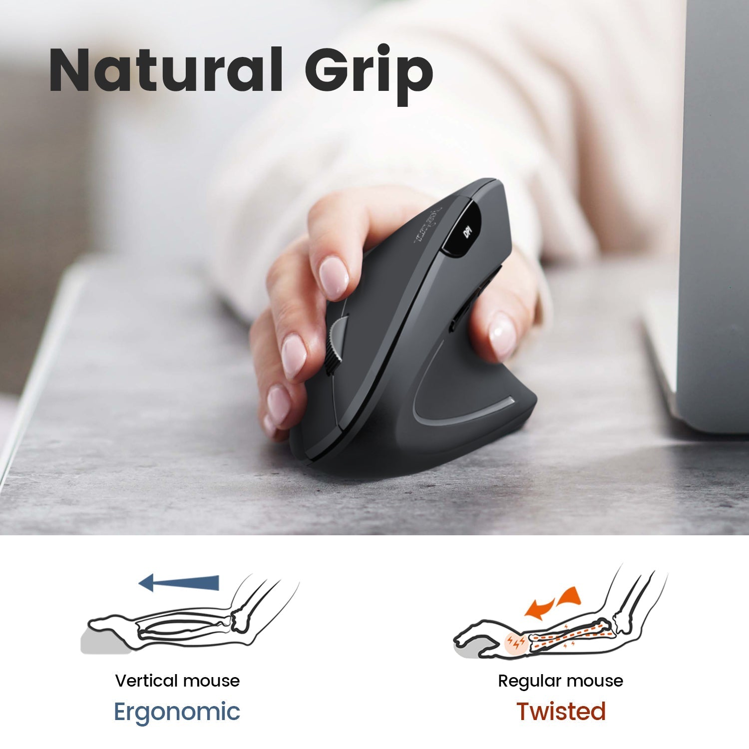 perixx-periduo-813-wireless-compact-ergonomic-keyboard-and-vertical-mouse-combo- image 4
