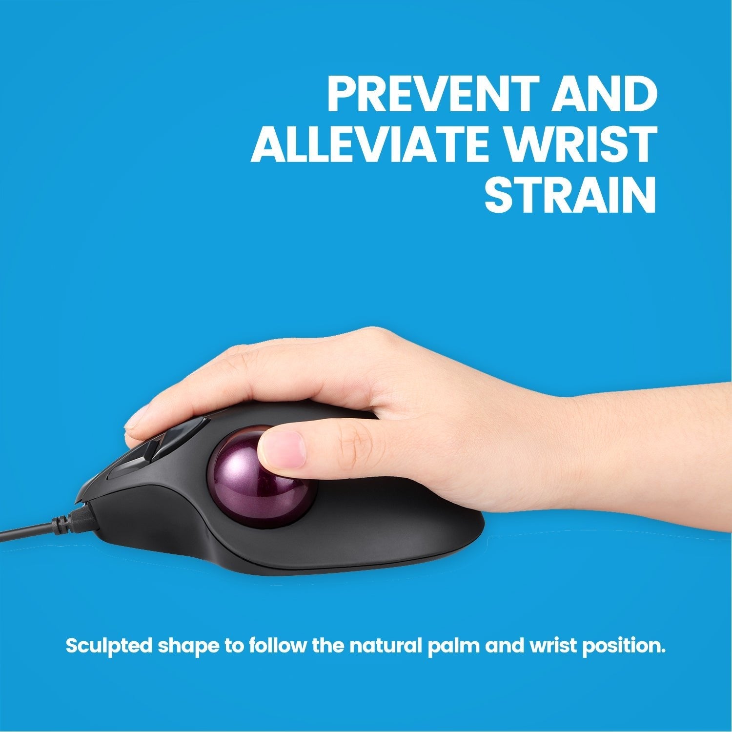 perixx-perimice-517-wired-ergonomic-vertical-trackball-mouse-with-silent-click image 4