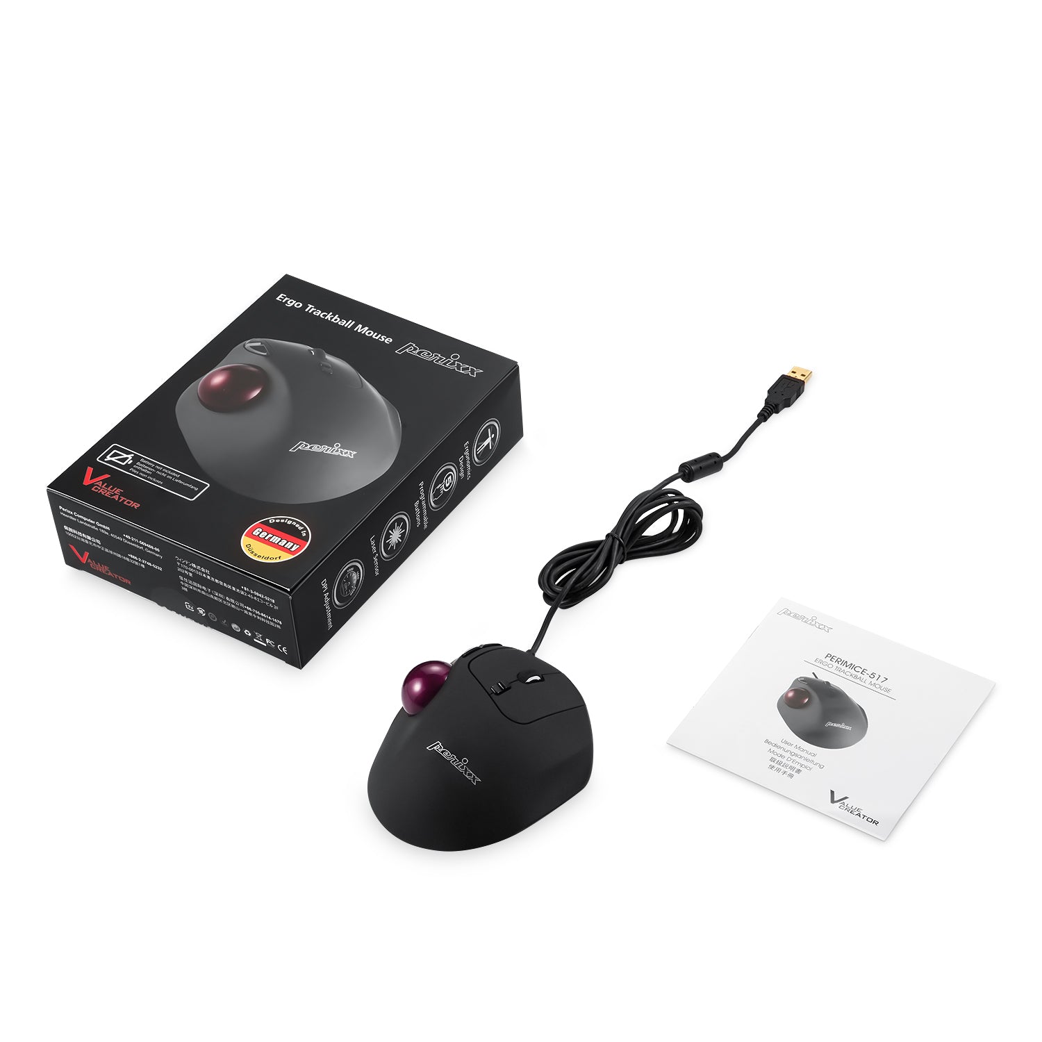 perixx-perimice-517-wired-ergonomic-vertical-trackball-mouse-with-silent-click image 6