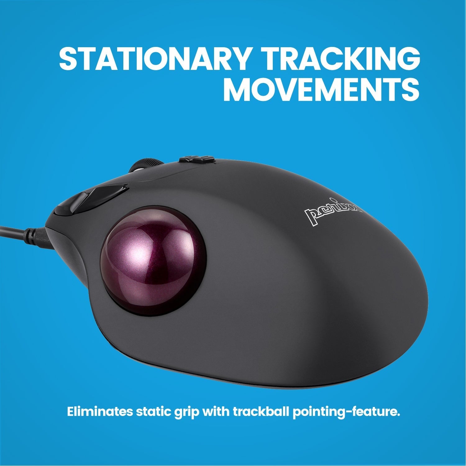 perixx-perimice-517-wired-ergonomic-vertical-trackball-mouse-with-silent-click image 3
