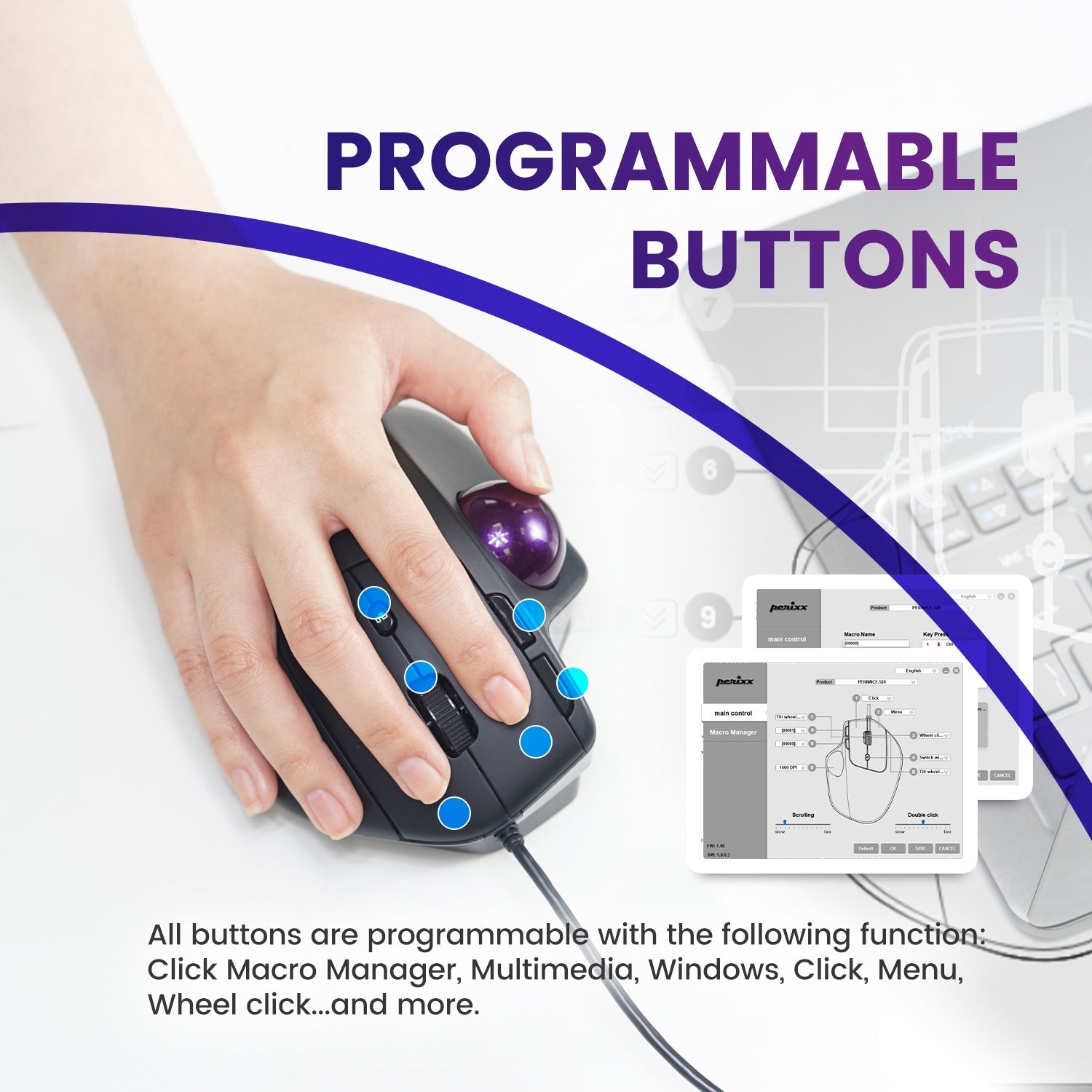 perixx-perimice-520-wired-ergonomic-vertical-trackball-mouse-with-adjustable-ang image 3