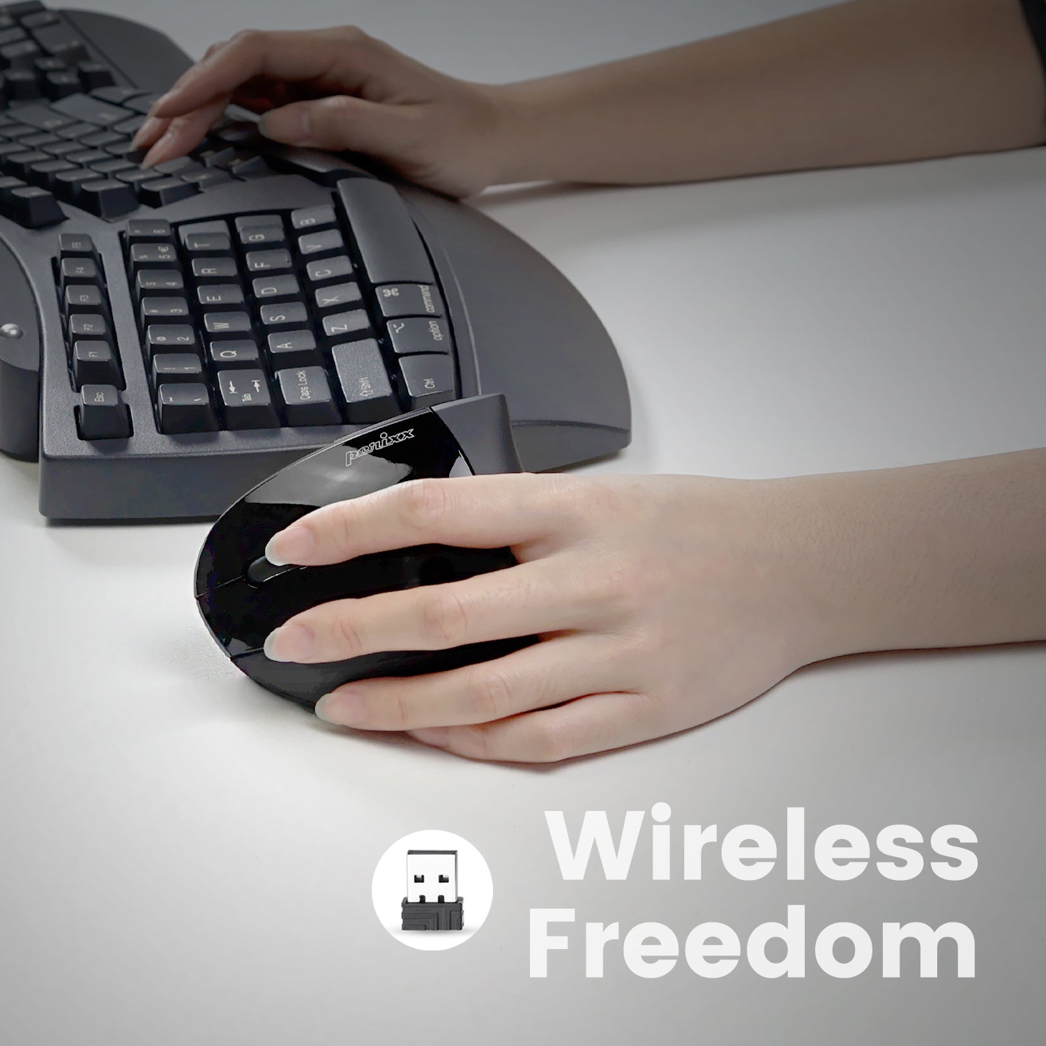 perixx-perimice-713l-wireless-left-handed-ergonomic-vertical-mouse image 5