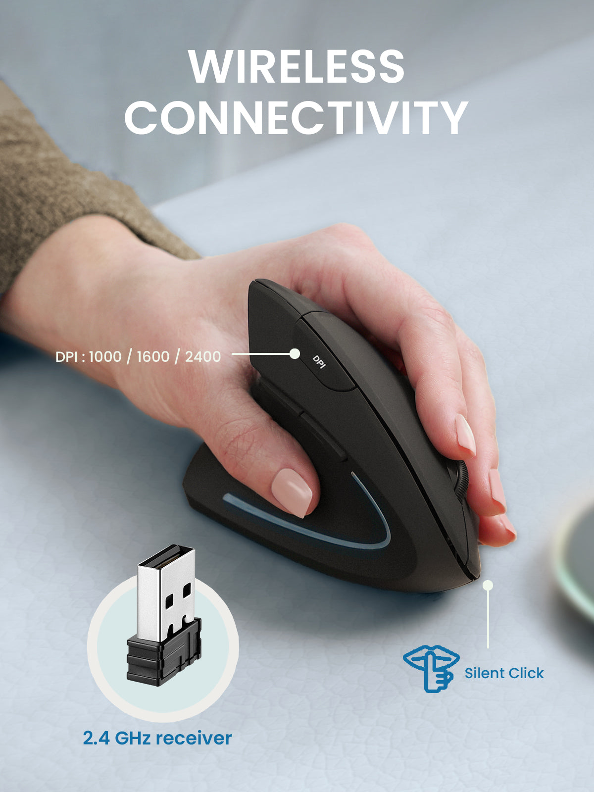 perixx-perimice-713lr-rx-left-handed-cordless-rechargeable-vertical-mouse image 2