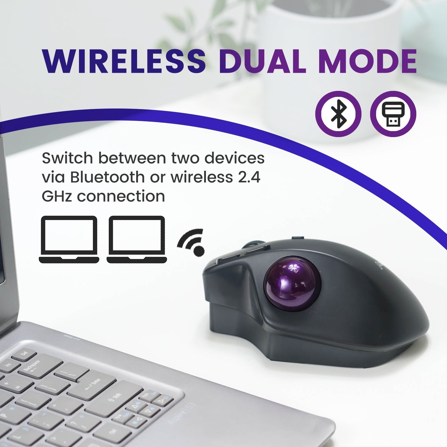 perixx-perimice-720-wireless-bluetooth-ergonomic-vertical-trackball-mouse image 3