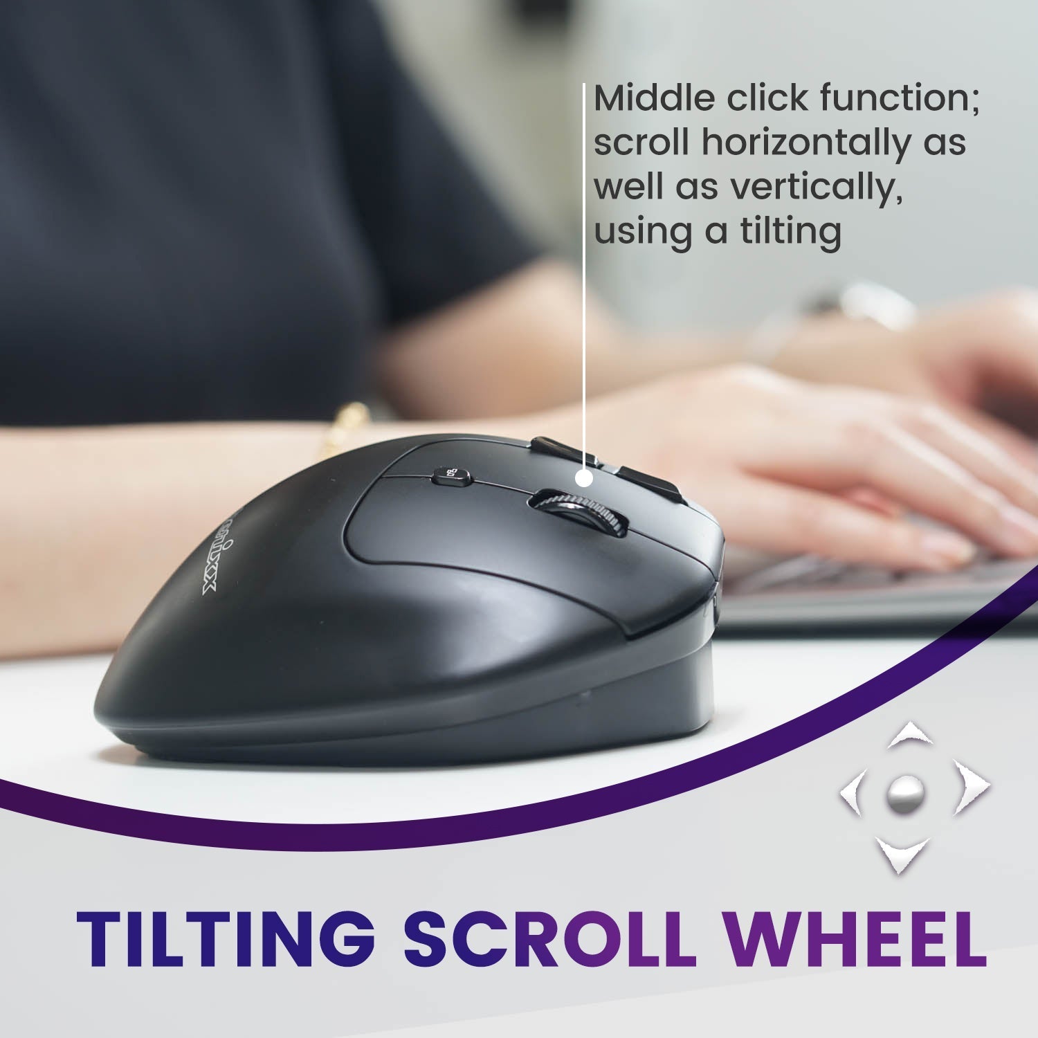 perixx-perimice-720-wireless-bluetooth-ergonomic-vertical-trackball-mouse image 4