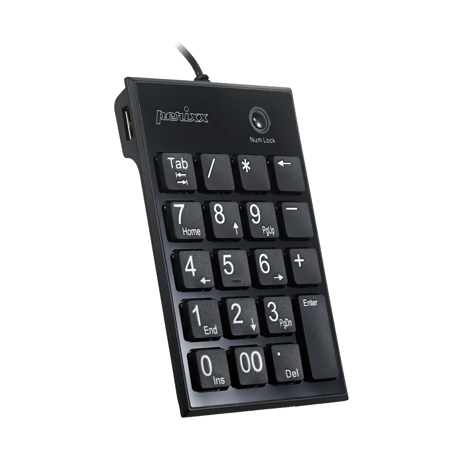 perixx-peripad-202-wired-numeric-keypad-with-scissor-keys-and-built-in-usb-hub image 1