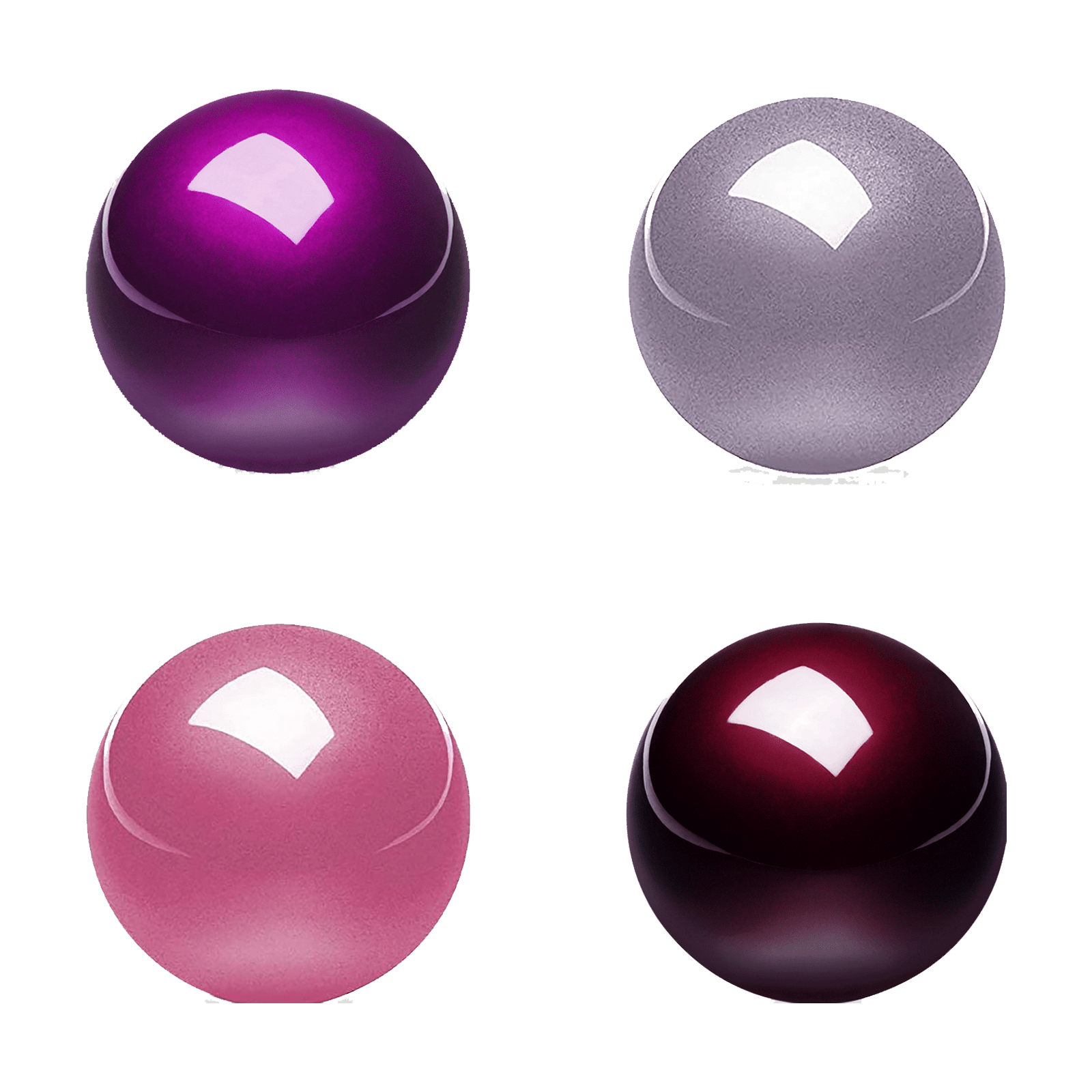 perixx-peripro-303-x4a-glossy-34mm-trackball-replacement-pack-red-purple-pink-la image 1