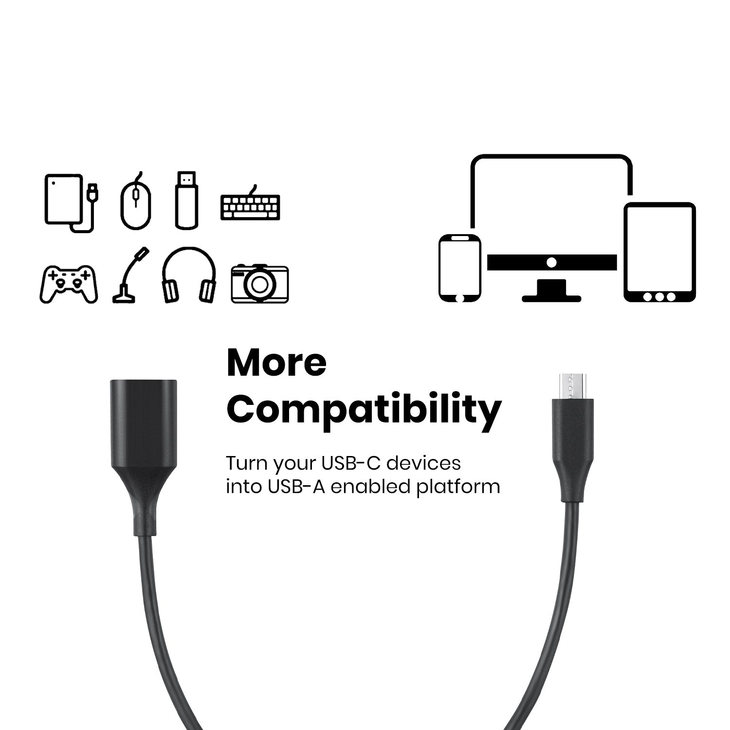 perixx-peripro-403-usb-c-to-usb-a-adapter-usb-2-0-480-mbps image 2