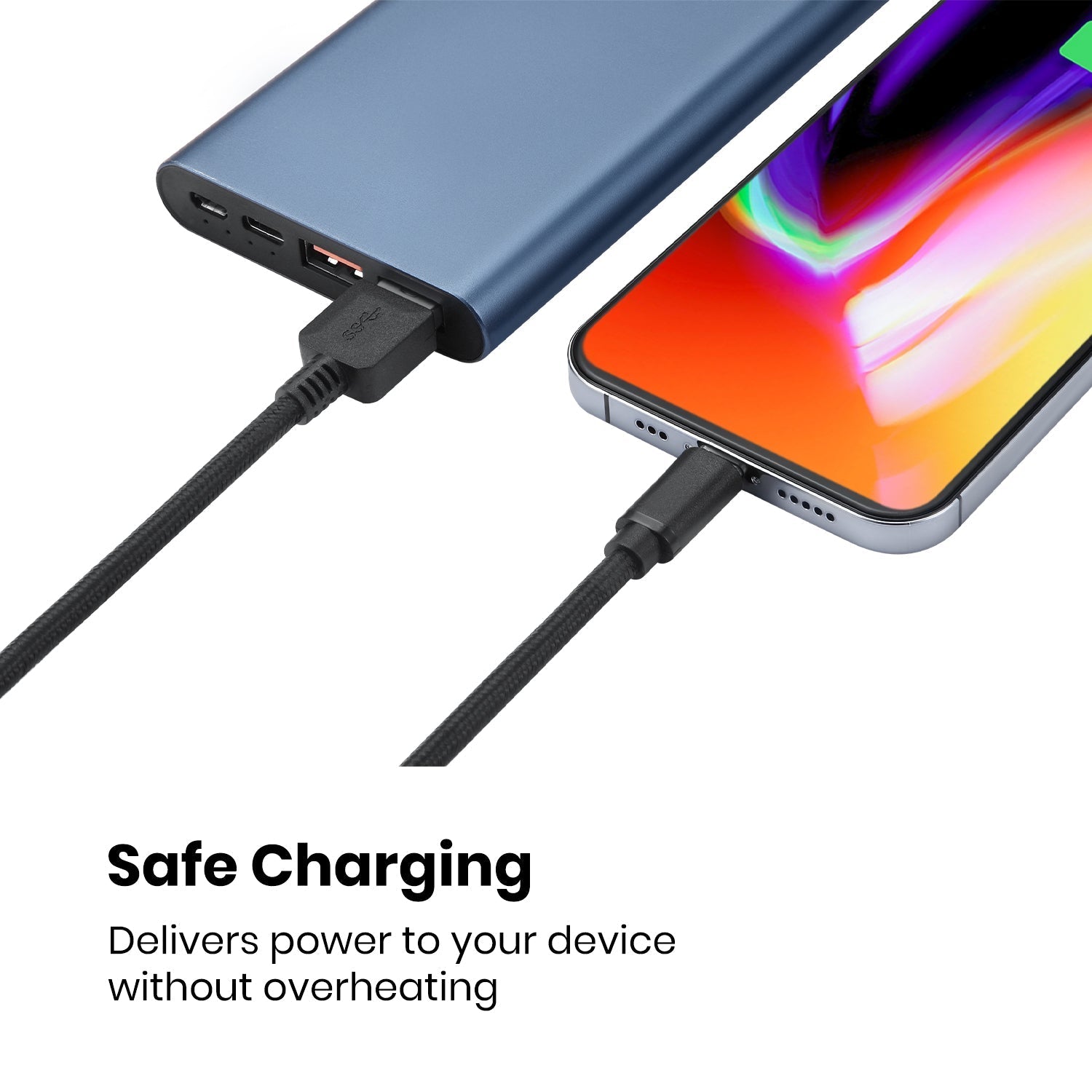 perixx-peripro-407-usb-c-to-usb-a-braided-cable-adapter-usb-3-0-high-speed-data- image 3