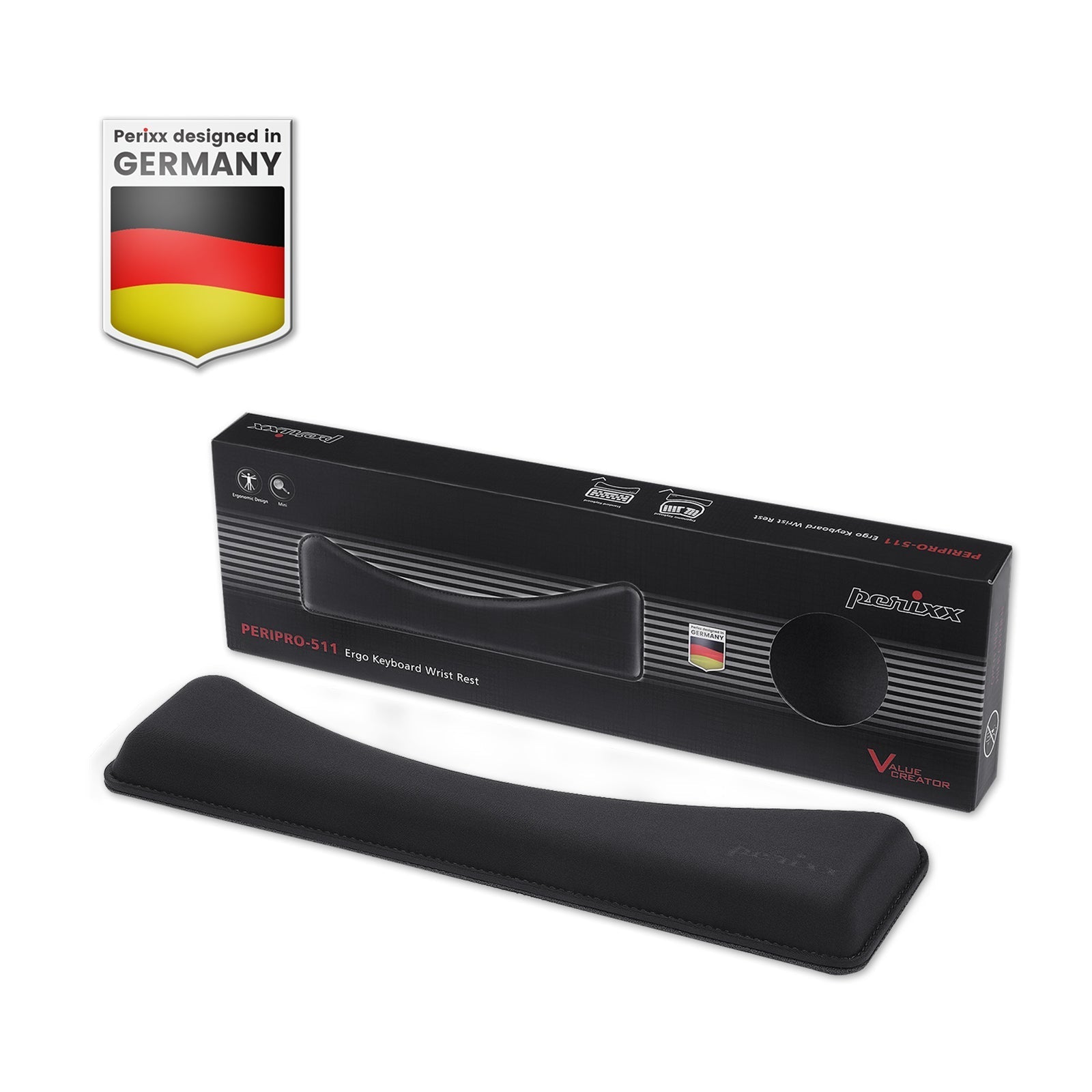 perixx-peripro-511-ergonomic-wrist-rest-pad-for-compact-keyboards-with-curved-de image 7