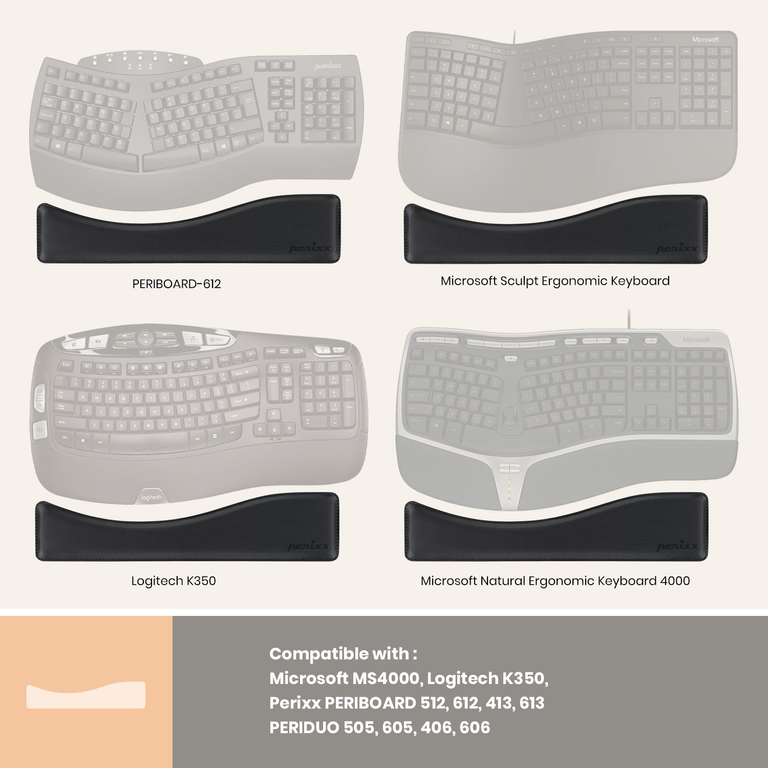 perixx-peripro-512-ergonomic-wrist-rest-pad-for-standard-keyboard image 2