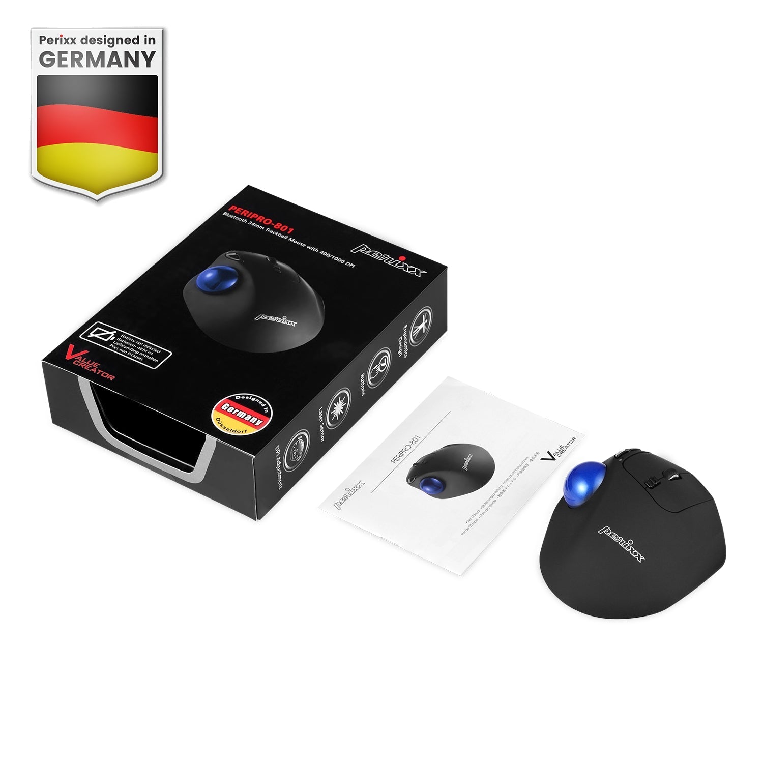 perixx-peripro-801-bluetooth-ergonomic-vertical-trackball-mouse image 7