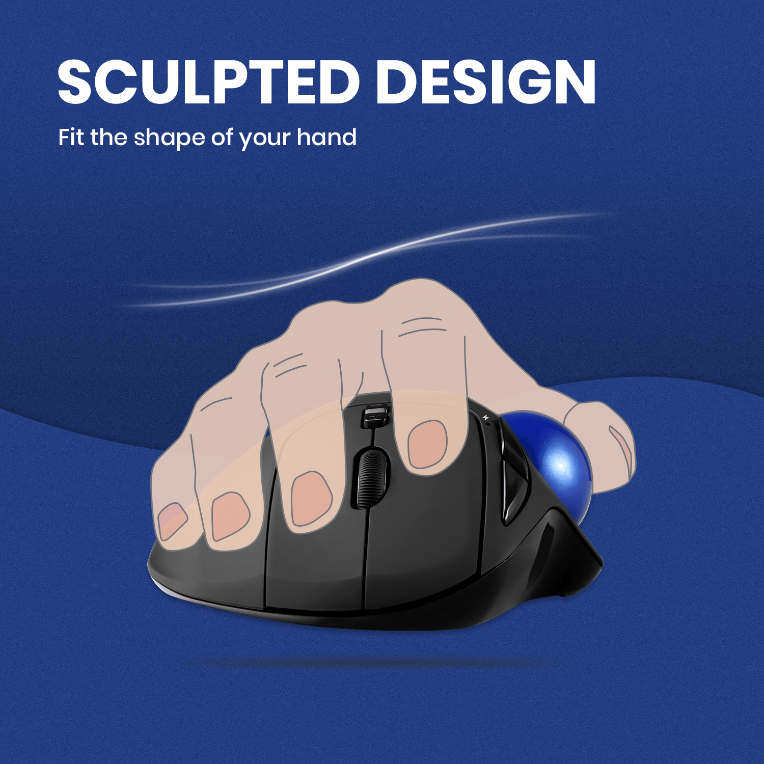 perixx-peripro-801-bluetooth-ergonomic-vertical-trackball-mouse image 2