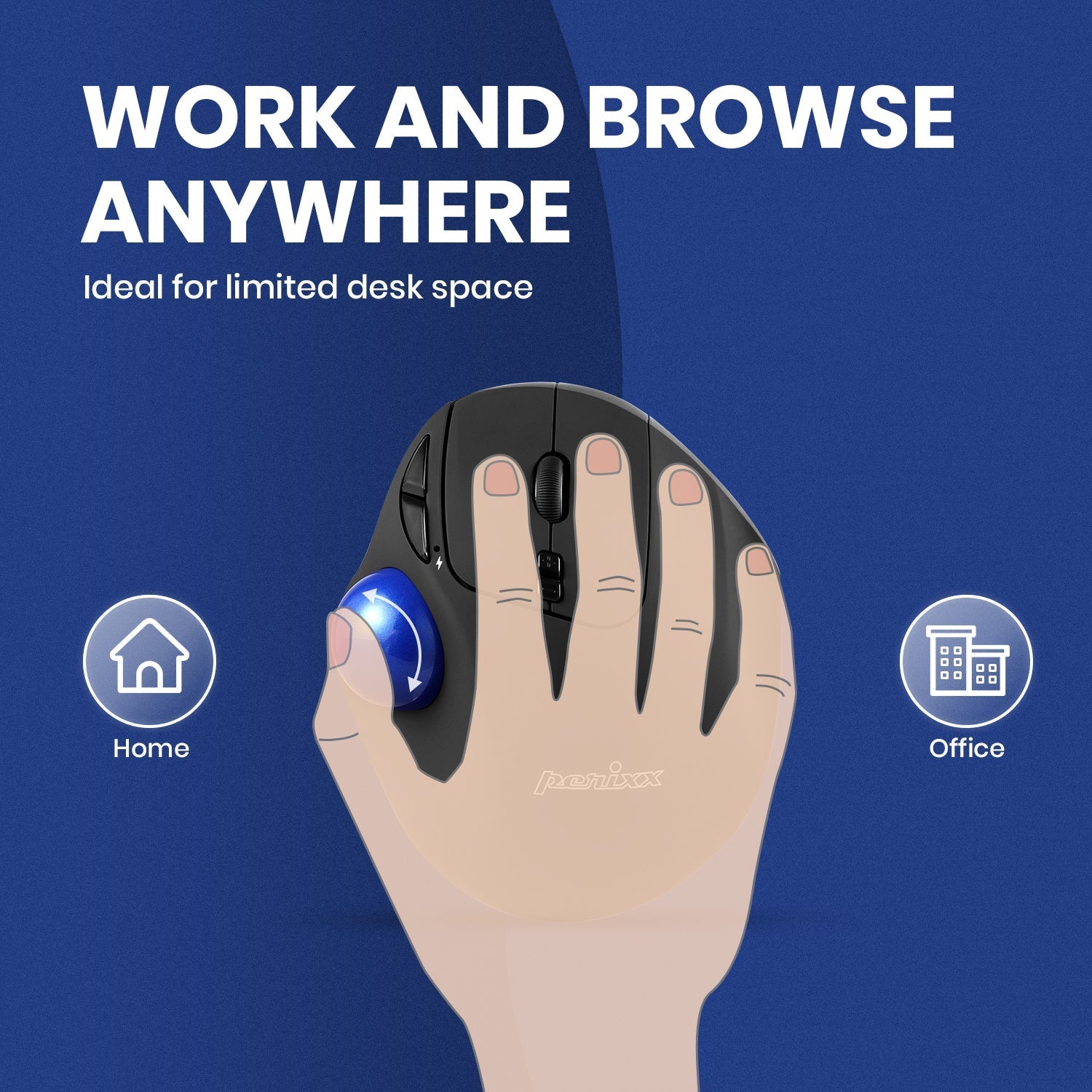 perixx-peripro-801-bluetooth-ergonomic-vertical-trackball-mouse image 5