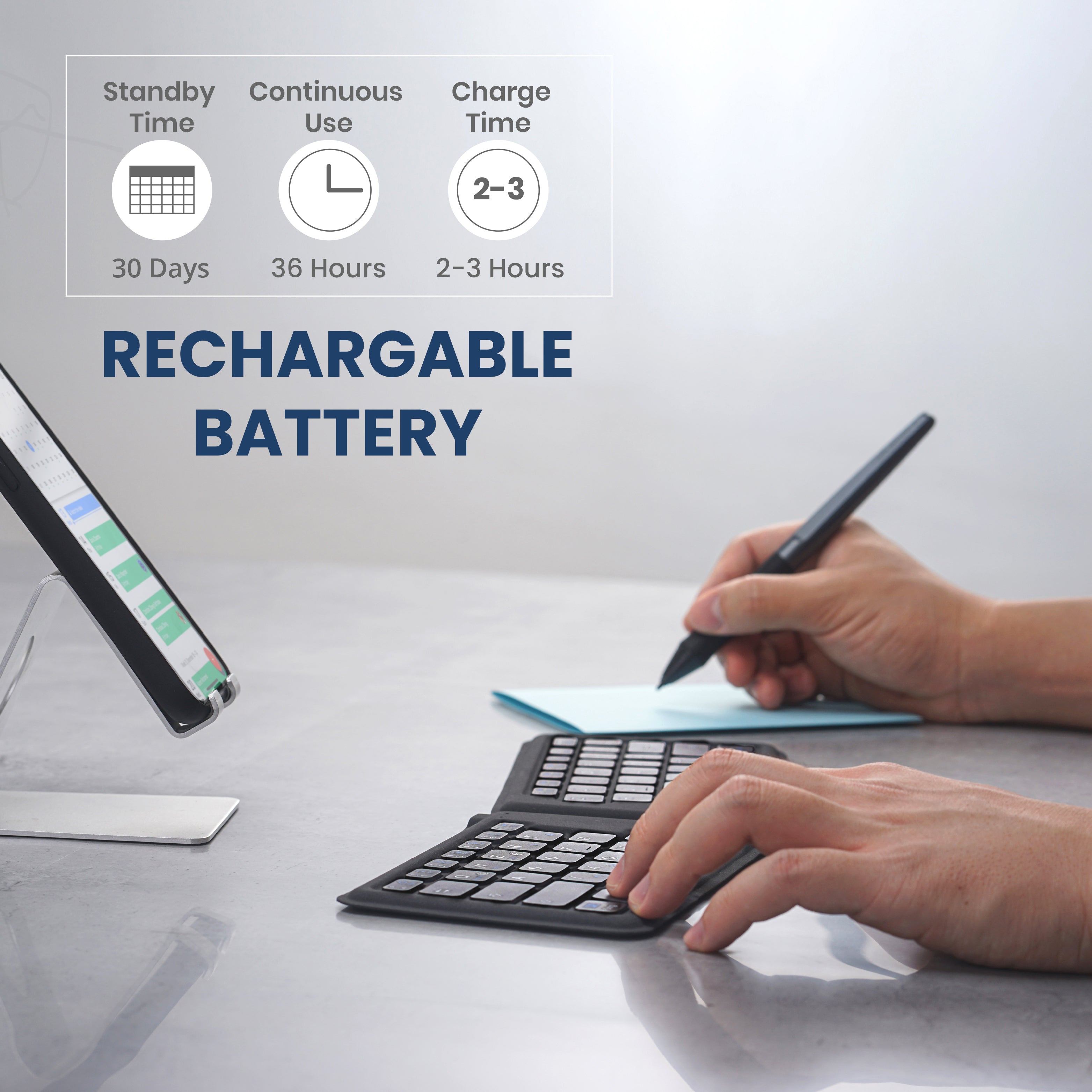 perixx-periboard-805e-portable-folding-bluetooth-ergonomic-keyboard image 3