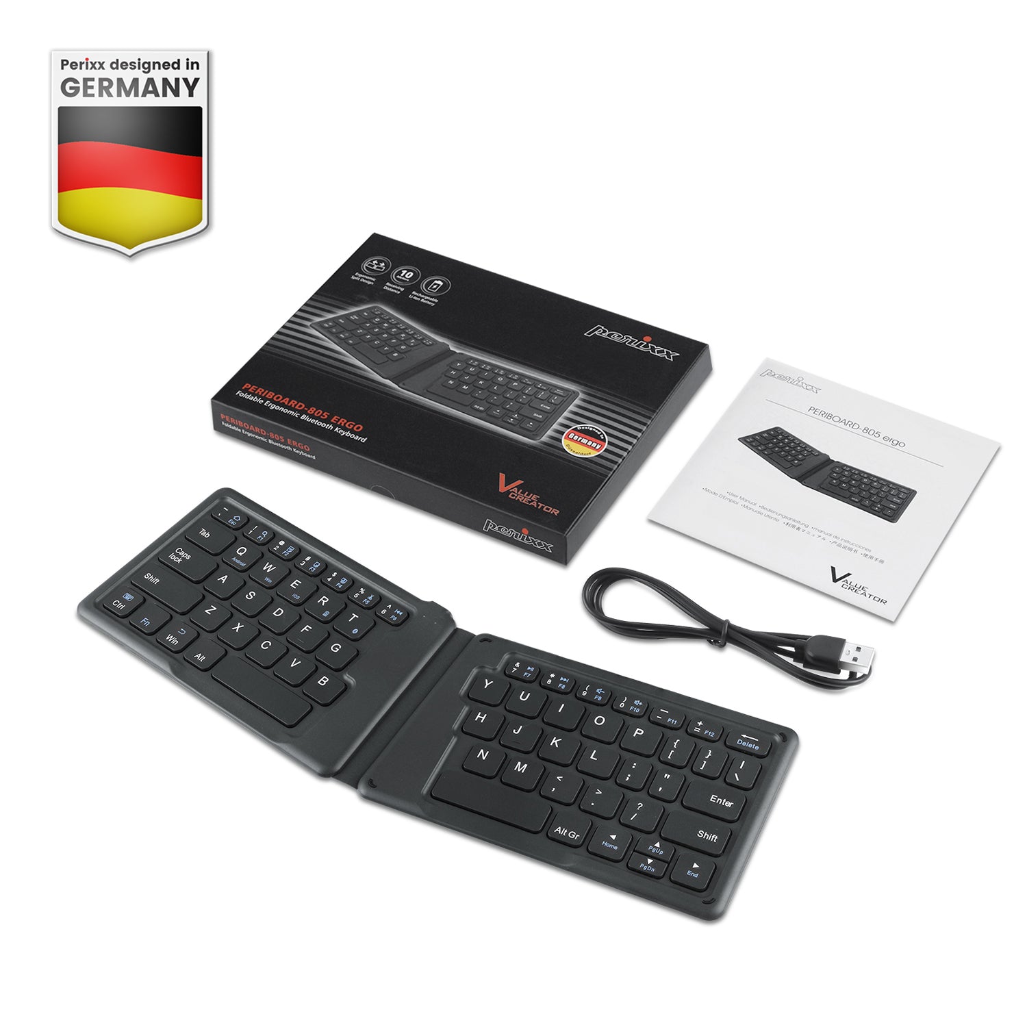 perixx-periboard-805e-portable-folding-bluetooth-ergonomic-keyboard image 7
