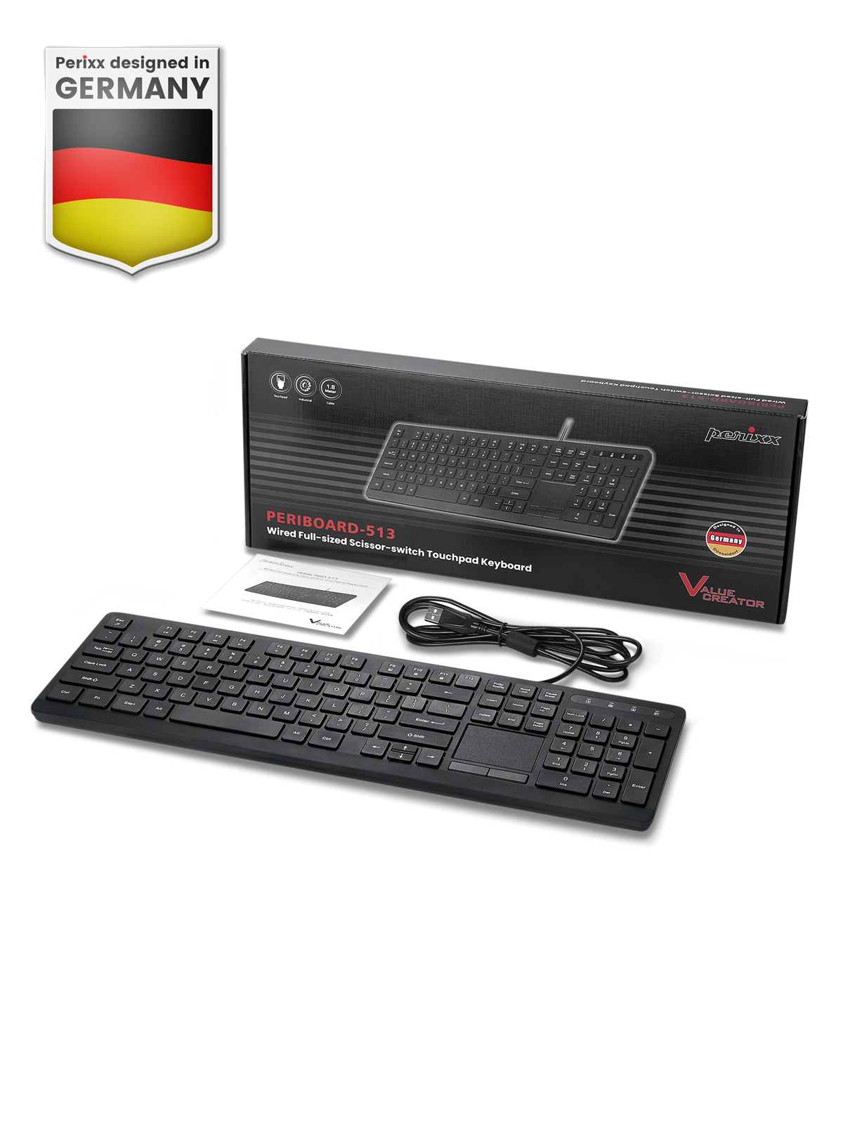 perixx-periboard-513iii-wired-full-size-keyboard-with-integrated-touchpad image 8