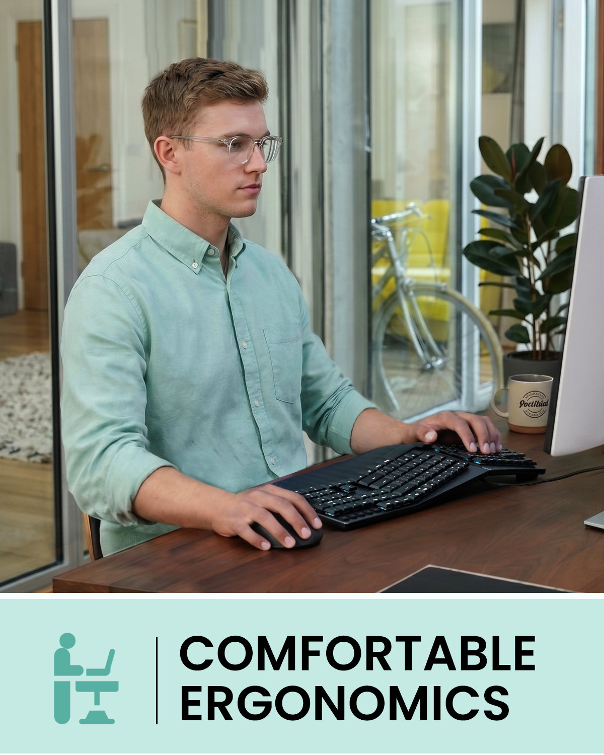 perixx-periboard-835-ii-wireless-ergonomic-mechanical-keyboard-with-rgb-backlit- image 7