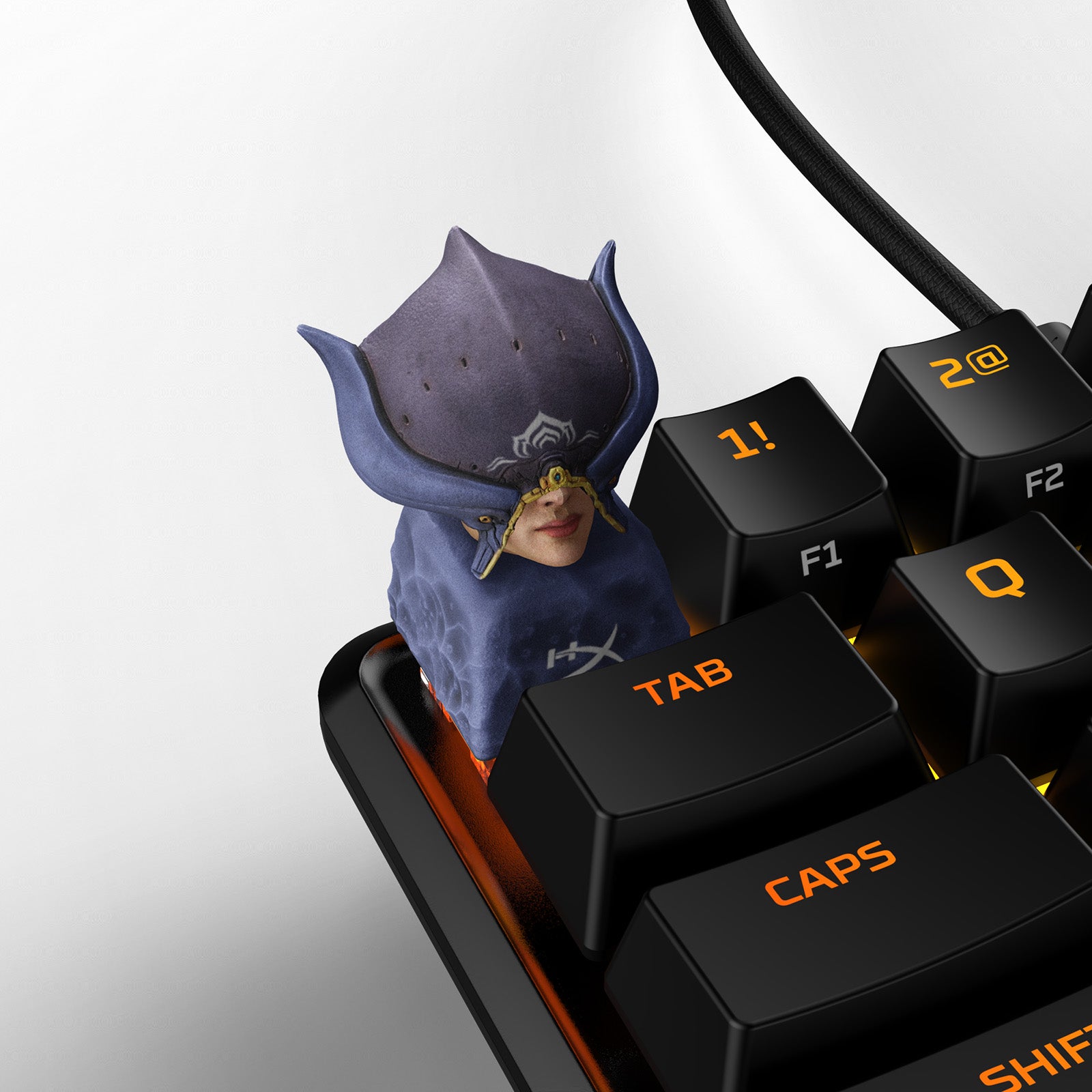 hyperx-hx3d-x-warframe-lotus-keycap-exclusive-3d-printed-keycap image 1